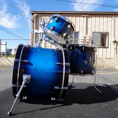 Yamaha Stage Custom Series - Deep Blue Sunburst Lacquer - 5pc Birch 22'' Shell Pack image 6