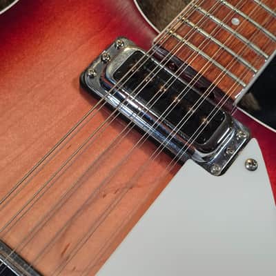 1996 Rickenbacker 620/12 Fireglo 12-String Solid Body Electric Guitar with OHSC image 4