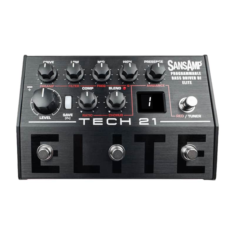 Tech 21 SansAmp Programmable Bass Driver DI ELITE - Digital B...