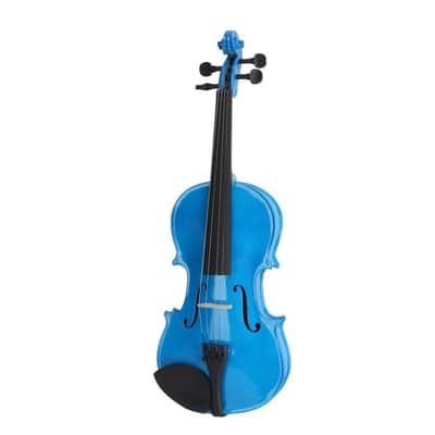 Full Size 4/4 Beginner Acoustic Violin Kit – Blue Starter Set with Case, Bow & Rosin – Ideal for Students & School Orchestra image 4