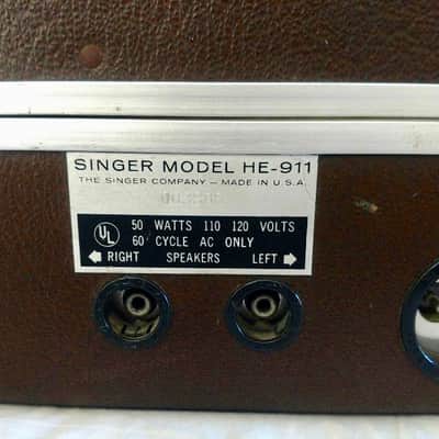 Vintage Singer Portable Stereo Model HE-911 image 10