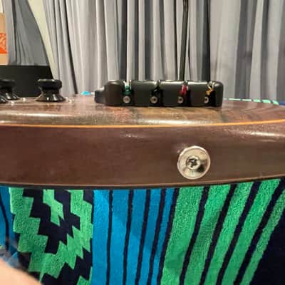 Wal Custom 1983 MKI Mark1 Fretless Bass Left Handed With Flamed Hydua Facings (Original Owner) image 22
