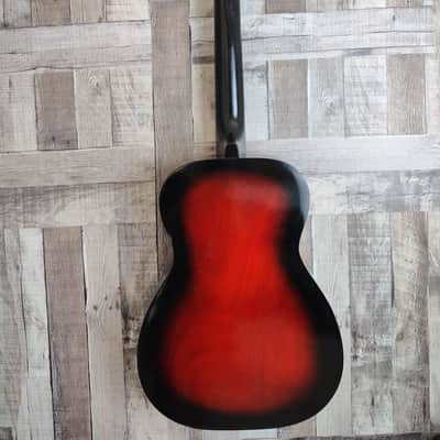 Airline Parlor Size 60's - Red to black burst w/ hardcase image 15