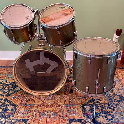 Pearl Vision SST Birch Ply  4 Piece Drum Set Gold Sparkle  Shell Pack image 2