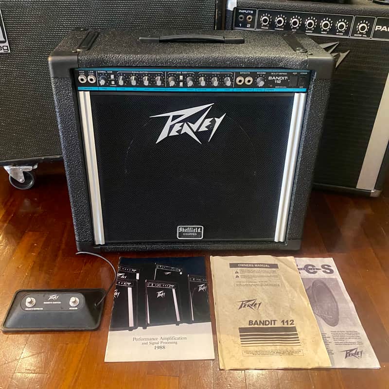 Peavey Bandit 112 “Teal Stripe” Sheffield Equipped 80W 1x12” | Reverb