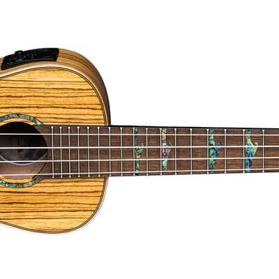 Luna Uke High Tide Concert Zebrawood w/preamp, Help Support Small Business, Buy it Here! image 2