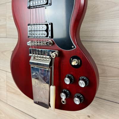 Gibson SG Standard '61 Faded with Maestro Vibrola - Vintage Cherry Satin image 5