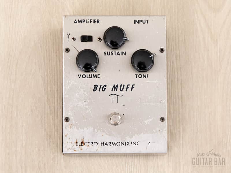 1972 Electro Harmonix Big Muff Triangle V1 Vintage Fuzz Guitar Effects Pedal, Fairchild FS3699 Transistors image 1