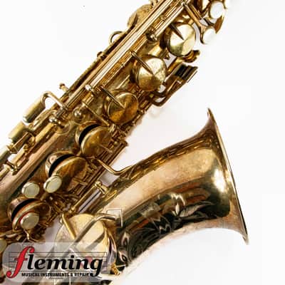 Vintage 1920 King "The King" Alto Saxophone - Brushed Gold Plate image 6