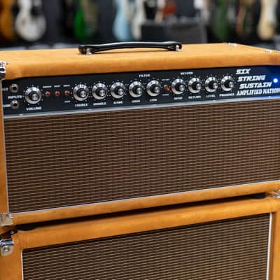Amplified Nation Six String Sustain 50W Head & 212 Cab – Golden Brown Suede image 3