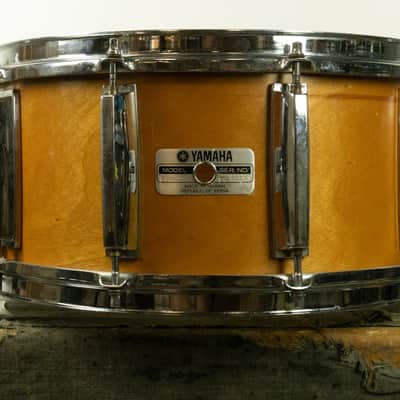1980s Yamaha Recording Custom 6.5x14 Real Wood Snare Drum SD-065D image 1