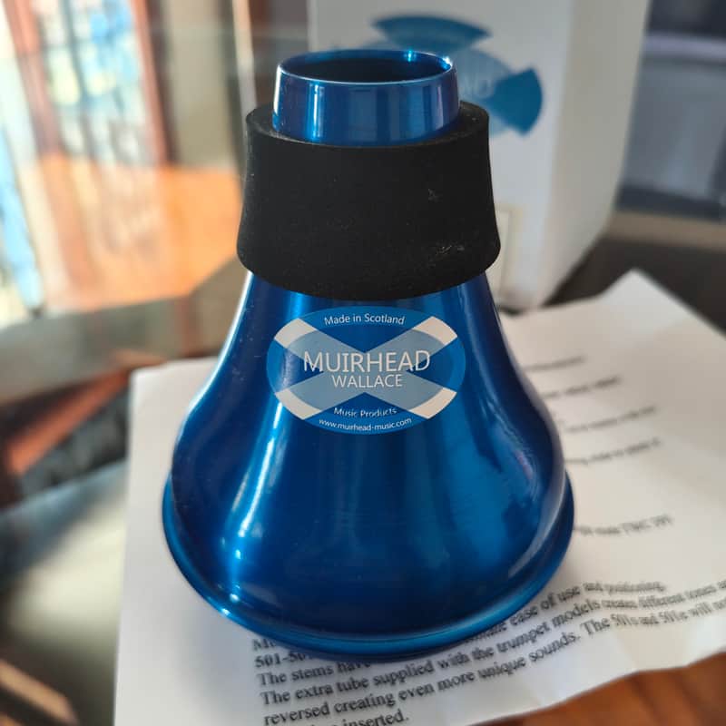 Wallace TWC M17 trumpet blu mute for practice and noise reduction image 1
