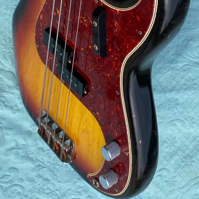Fender Precision Bass Fretless 1972 - Sunburst - Rosewood Fingerboard image 5