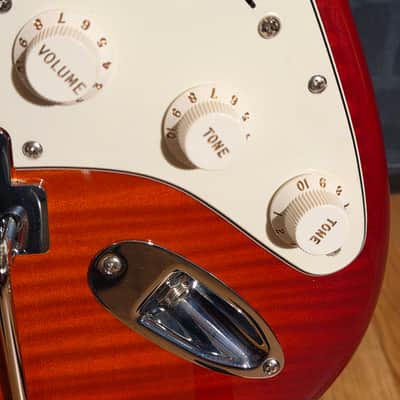 Fender 2017 Player Stratocaster HSS Plus Top Maple Fretboard Aged Cherry Burst image 8
