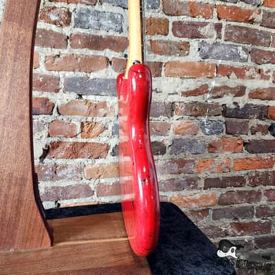 Lotus / Aria Pro II / Matsumoku MIJ Neck-Thru Double Cut Electric Bass  (1970s, Custom Poly Dip) image 25