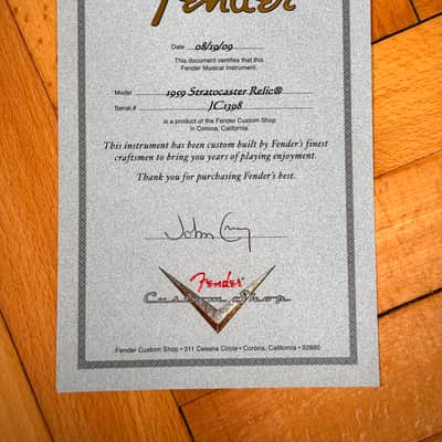 2009 Fender 59 John Cruz Strat Masterbuilt Sunburst Relic image 19