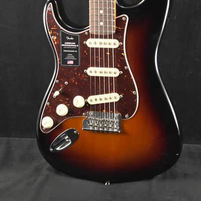 Fender American Professional II Stratocaster Left-Hand 3-Color Sunburst Rosewood Fingerboard image 1