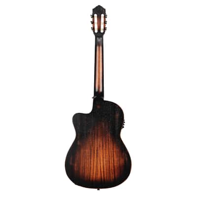 Ortega DSSUITE-C/E The Private Room Series Solid Spruce Top Mahogany Neck Nylon 6-String Classical Acoustic-Electric Guitar w/Gig Bag image 5