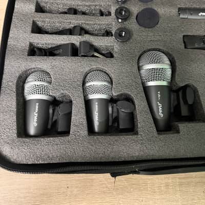 Pyle Pro Wired Microphone Drum/Instrument Kit Set 7-Mic Set PDKM12 #3207 image 2