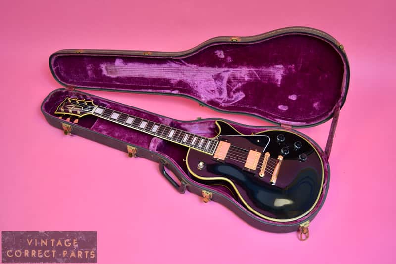 Vintage 1971 - 1972 Les Paul Custom Black Beauty - Original Finish, Killer Player image 1