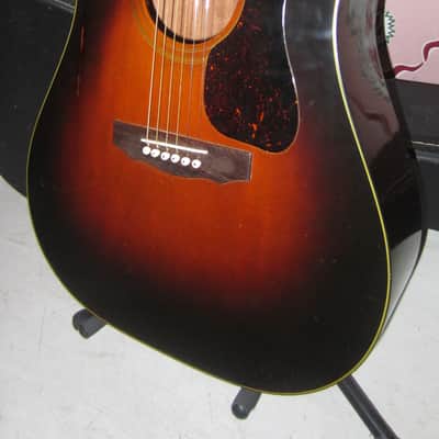 1980 Guild D-25 Flattop Acoustic - Sunburst w/ Case image 1