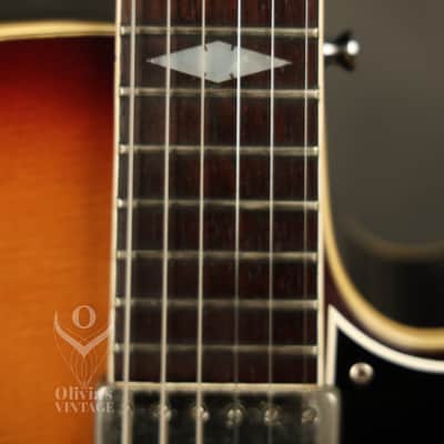 1965 Epiphone A412 Triumph Sunburst with wide nut width image 5