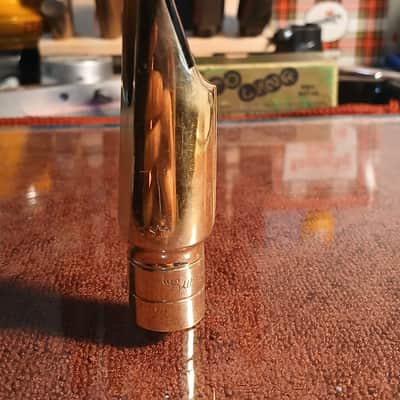 Otto Link Early Babbitt Super Tone Master 5* Metal Alto Mouthpiece - Gold Plated Brass image 4