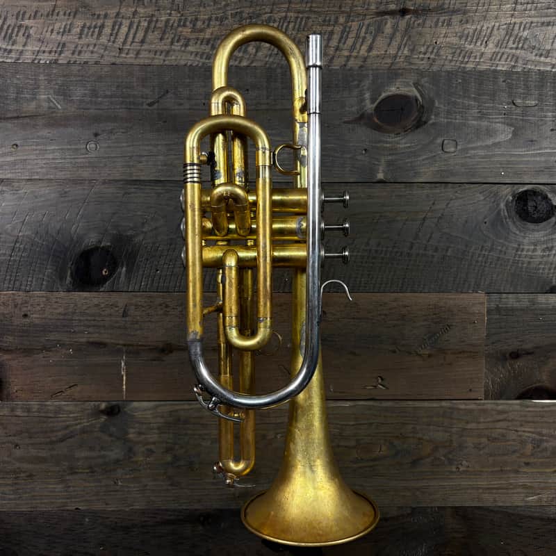 Unbranded 3-Valve Brass Soprano Bugle image 1