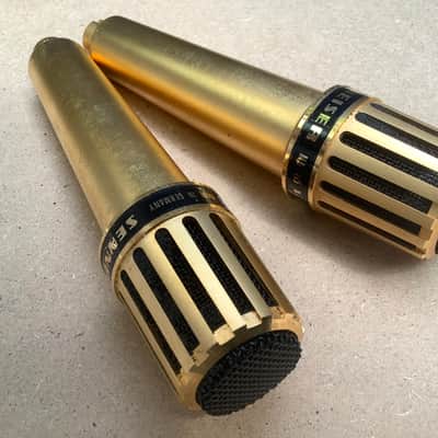 2x Sennheiser GOLD MD 415 N / nice set Vintage made in Germany 70’s Ultra rare GOLD version microphone set ! image 5