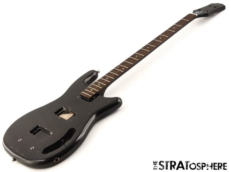 Epiphone Embassy Bass Double Cut BODY & NECK Mahogany Bass Graphite Black image 1