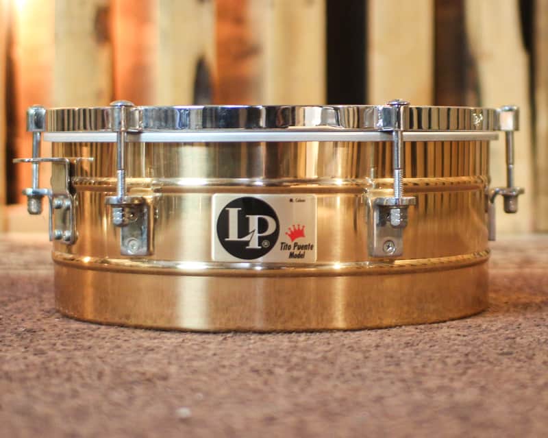 Used LP 15" Tito Puente Signature Rectangle Badge Bronze Timbale "New Supplier" image 1