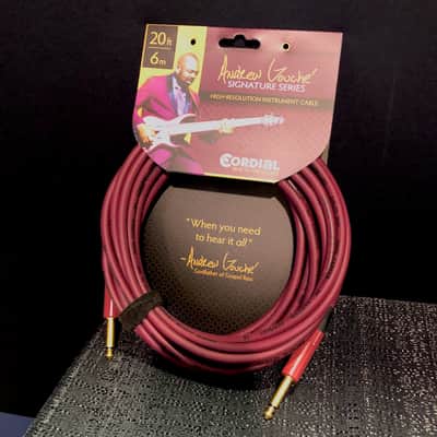 Cordial CSI 6 PP-Andrew Gouche Signature 20-ft/6m High Resolution Instrument Cable w/ Neutrik Plugs image 1