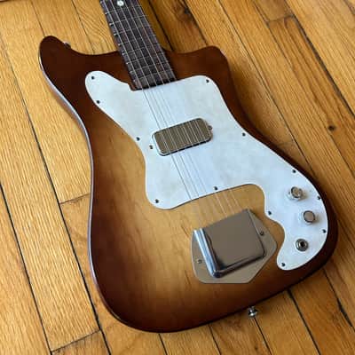 1960s Kay Vanguard K100 Electric Guitar w/ Original Chipboard Case image 2