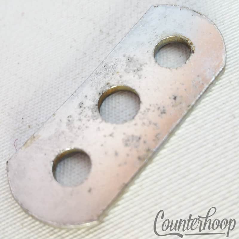 Rogers Muffler Plate Chrome Shell Washer Spacer Snare/Tom Drum 3-Hole Powertone imagen 1