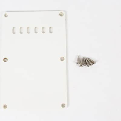 1989 Vintage Squier Fender Stratocaster Tremolo White Back COVER USA Strat 1980s image 1