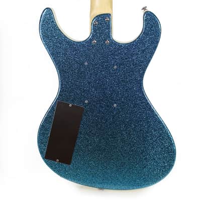 Used Danelectro Hodad Electric Guitar in Blue Sparkle image 2