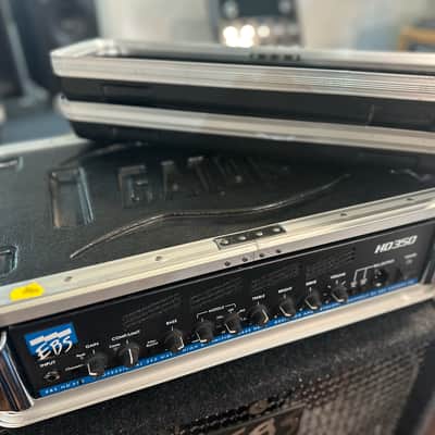 EBS HD350 Bass Amp Head With NEO 115 & NEO 210 Evolution Neoline Pro Speakers mid 2000s ish - Rack Mounted & Carpeted image 3