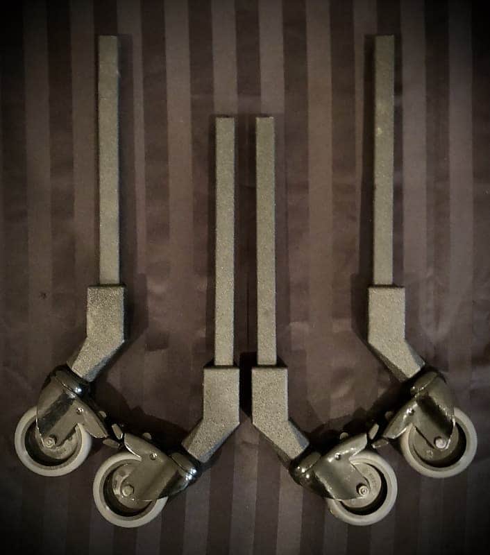 Adams  PMA04 (Set Of 4) Legs With Wheels & Brakes For Xylophone or Junior Marimba-Excellent image 1