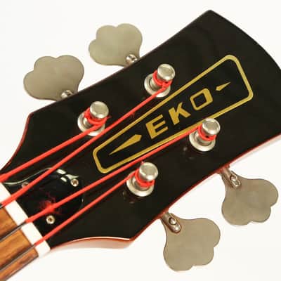 1980 EKO BA/4 Acoustic Fretless Bass Guitar Vintage Hofner Hagstrom image 16