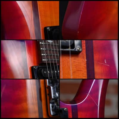 B.C.Rich Mockingbird Custom Tremolo Ultraviolet Sunburst 1985 w/Hardshell Case image 14