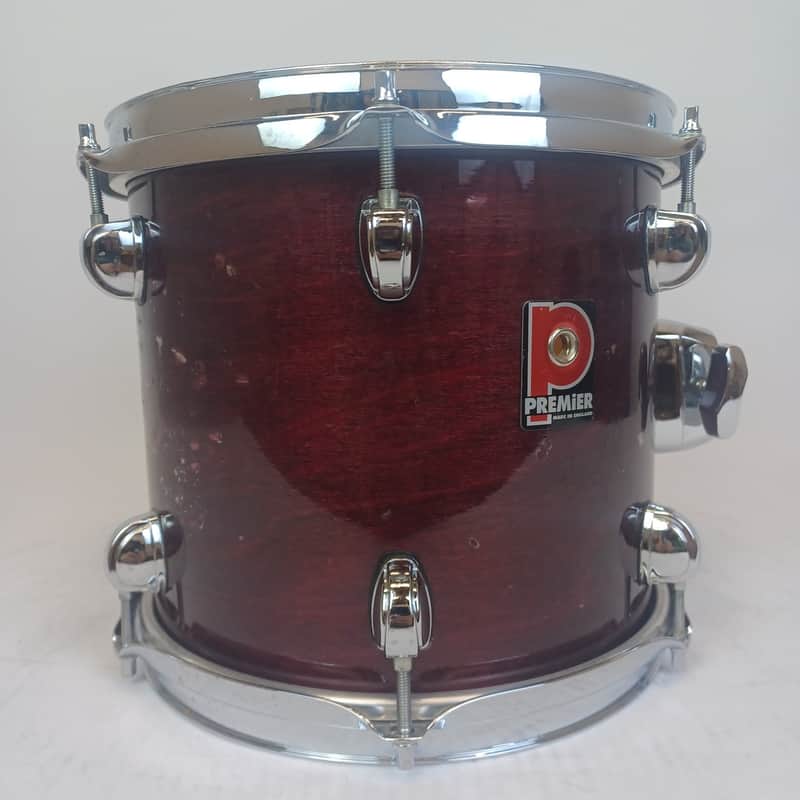 Premier 9x10" Rosewood XPK Tom Drum Vintage 90s Made In England 7Ply Birch Shell image 1