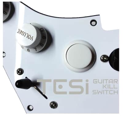 Tesi DITO 24MM Momentary Arcade Push Button Guitar Kill Switch Solid White