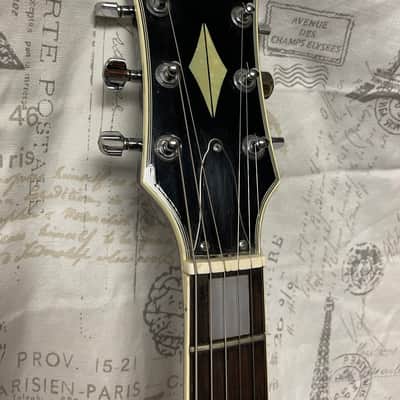 Cortez Lawsuit Era Les Paul Custom 1970’s Ebony Ex Cond Open Book Headstock Japan Ibanez Greco Aria image 2