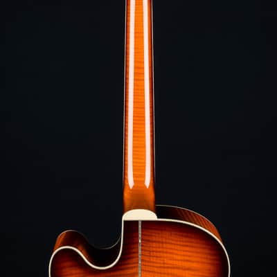 Santa Cruz F-42 Cutaway Custom Flamed Maple and European Spruce with Full Body Sunburst NEW image 21