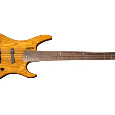 BootLegger Guitar Absinthe 5 String Bass 2025 - Gloss - EMG Active image 5