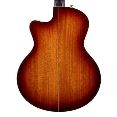 Godin Connaisseur MJ Maho Acoustic-Electric Guitar Mini-Jumbo - Sunsetburst image 7