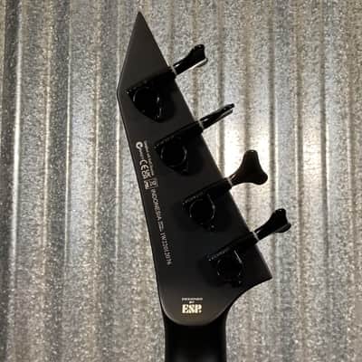 ESP LTD M-4 Black Metal Black Satin 4 String Bass LM4BKMBLKS1 #2076 Used image 6
