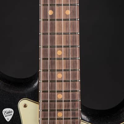 Fender Custom Shop Limited Edition Hotshot Stratocaster Heavy Relic - Black Sparkle over Aged Chartreuse Sparkle/Fender Custom Shop Event Instrument image 9