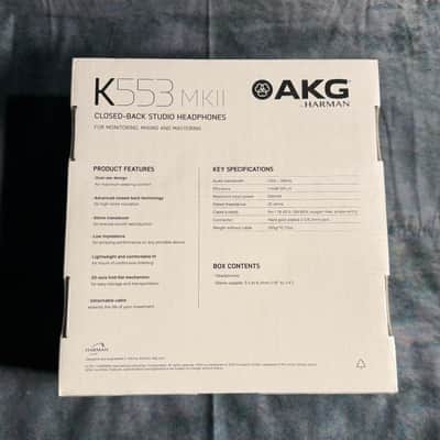 AKG K553 MKII Pro Closed-Back Studio Headphones - Black image 3