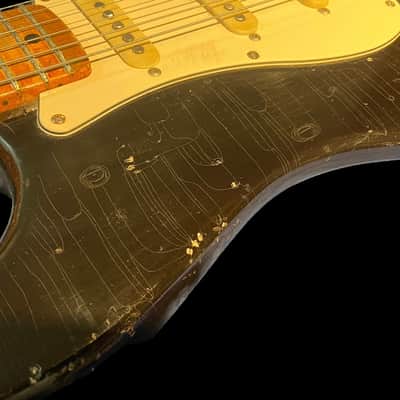 1977/1978/1979 Fender Stratocaster Body Project Real Relic in Black! image 2